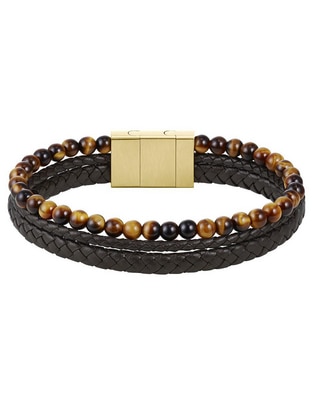 Brazalete con ojo de tigre Sphere Mixed acabado mate
