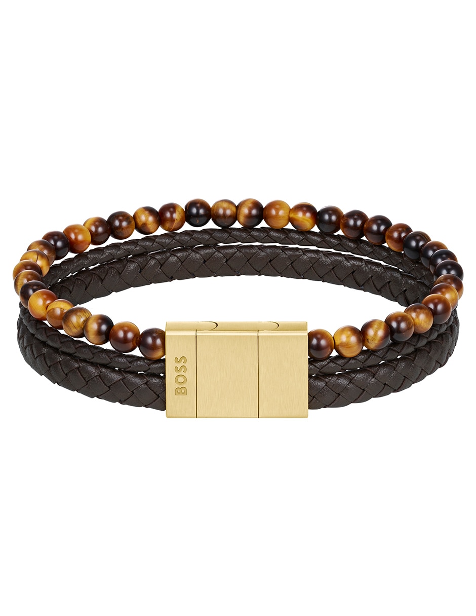 Brazalete con ojo de tigre Sphere Mixed acabado mate 2