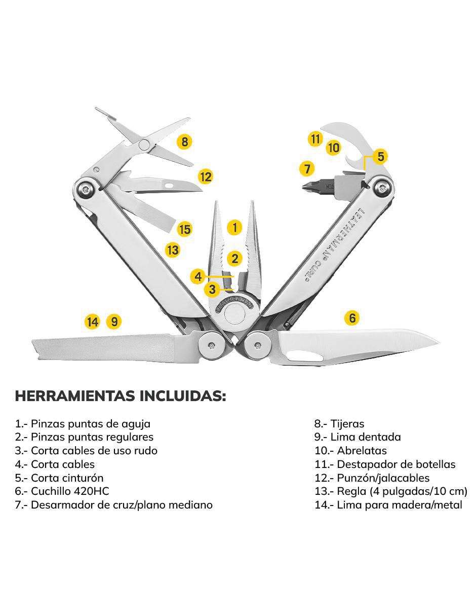 "navaja" leatherman curl plata