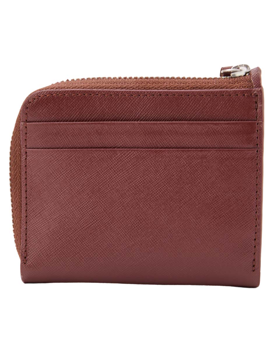 Tarjetero de piel para hombre