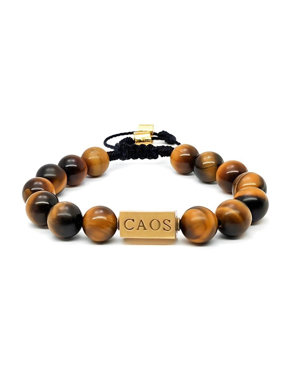 Pulsera con ojo de tigre Nabucco acabado baño de oro 18 K Pulsera con ojo de tigre Nabucco acabado baño de oro 18 K