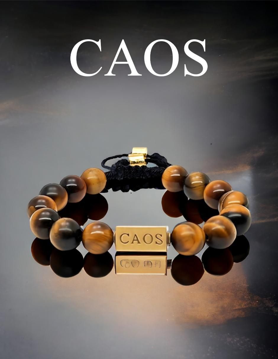 Pulsera con ojo de tigre Nabucco acabado baño de oro 18 K 2