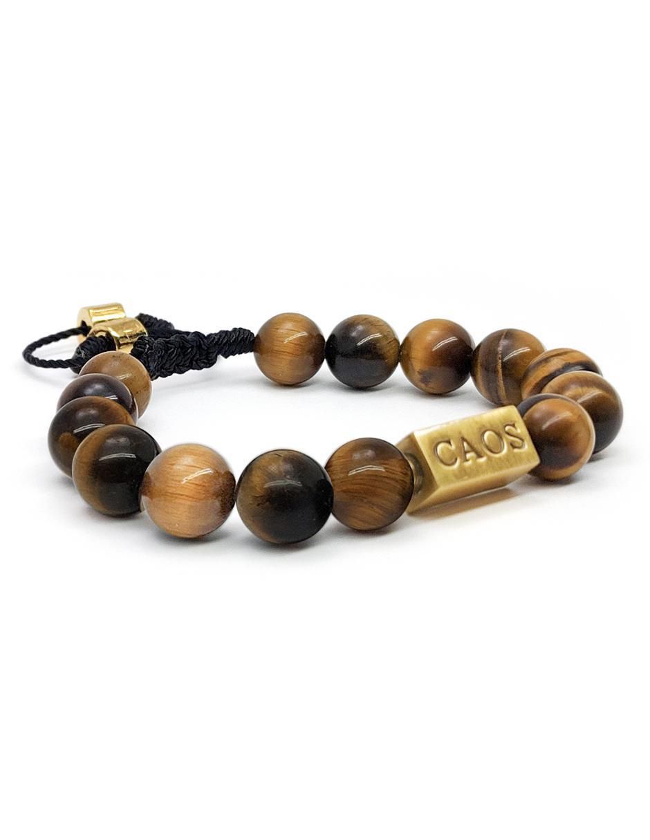 Pulsera con ojo de tigre Nabucco acabado baño de oro 18 K 3