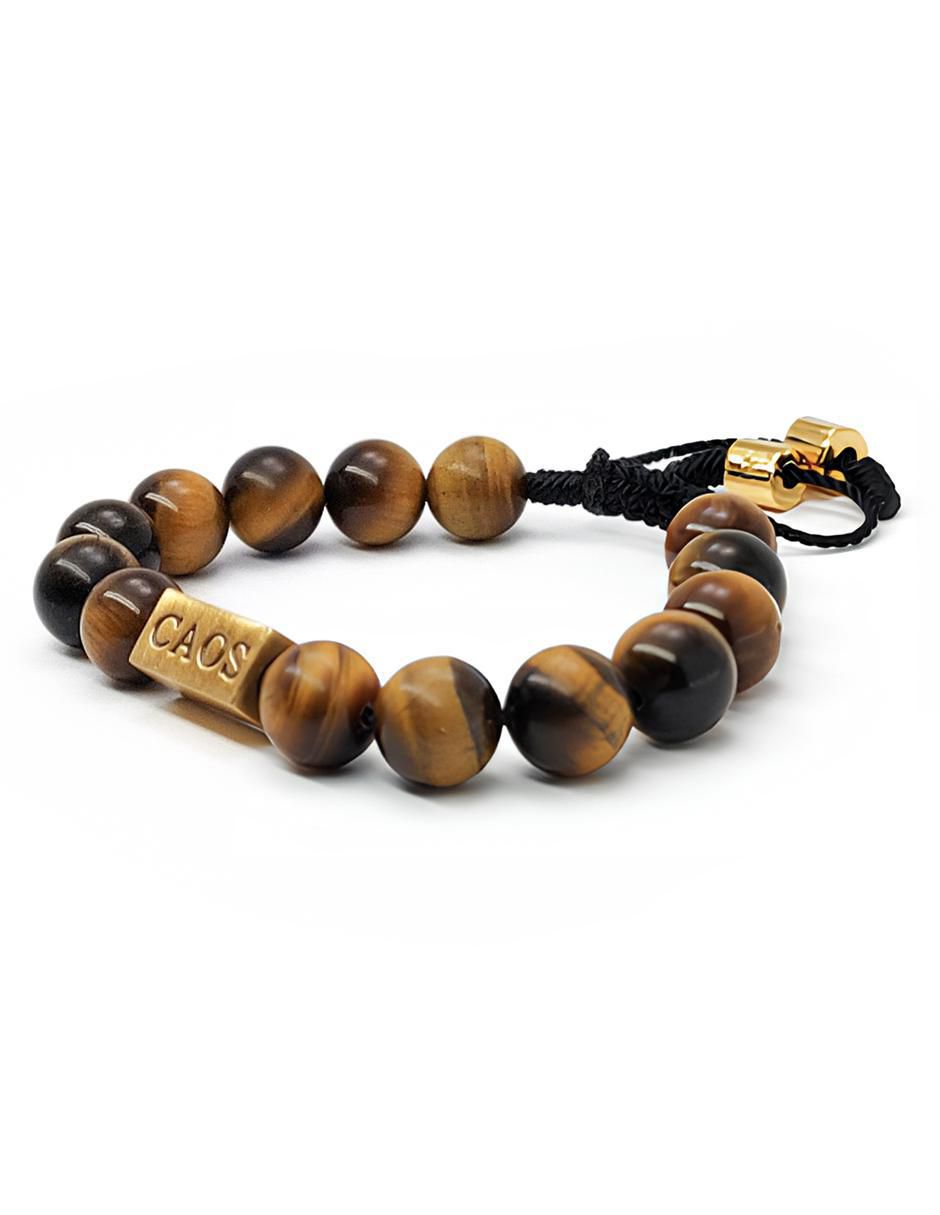 Pulsera con ojo de tigre Nabucco acabado baño de oro 18 K 4