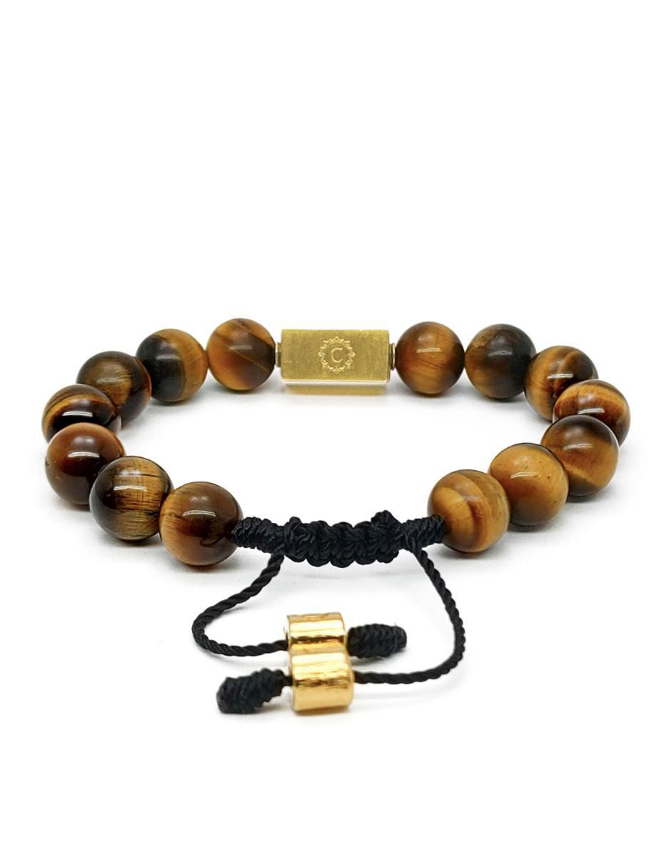 Pulsera con ojo de tigre Nabucco acabado baño de oro 18 K 5