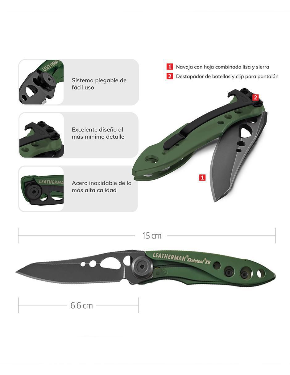 Navaja Skeletool KB Verde OD 3