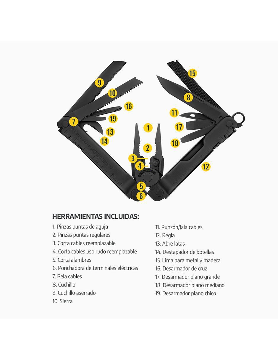 "navaja" super tool 300 negra 3