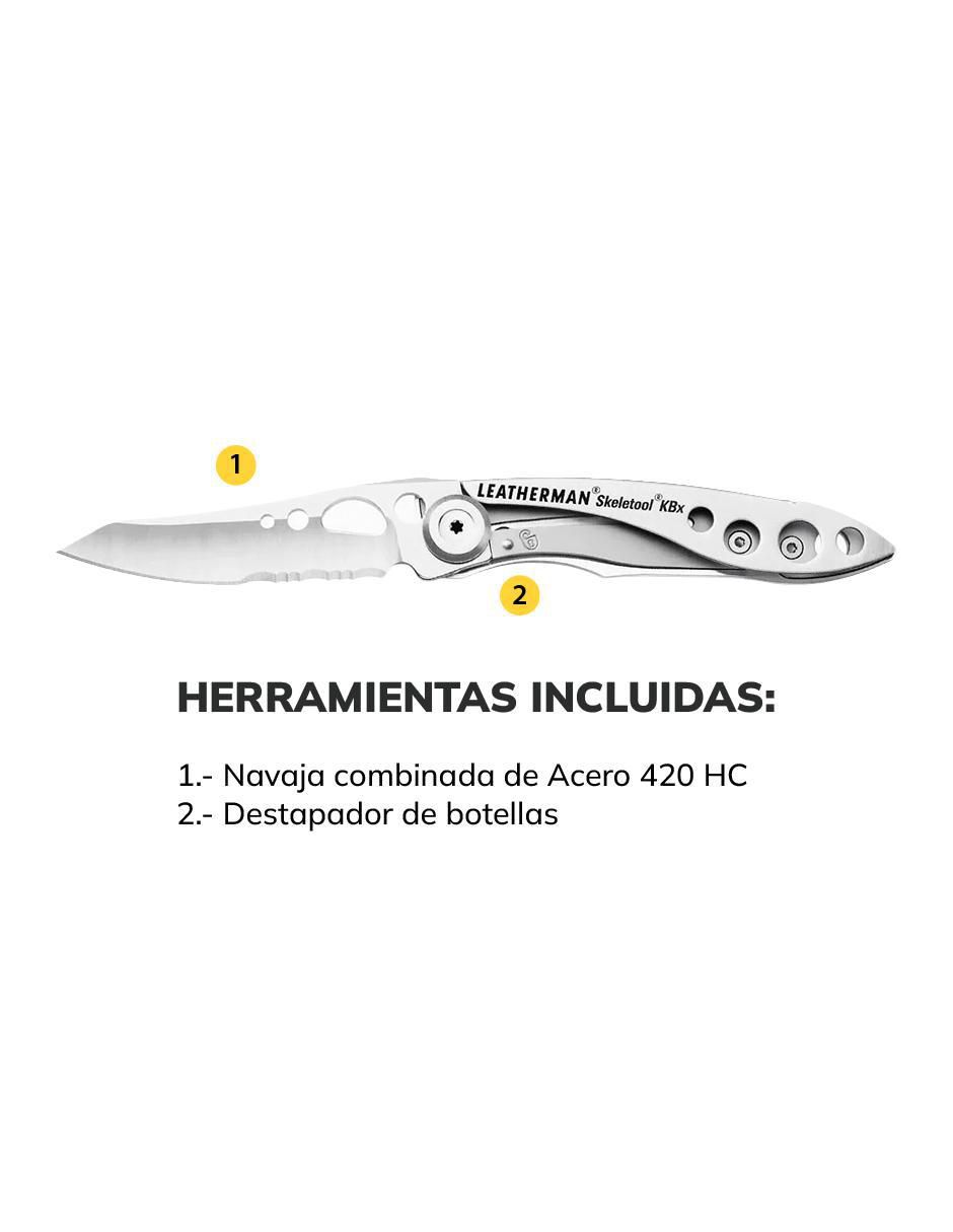Navaja Leatherman Skeletool Kbx Plata