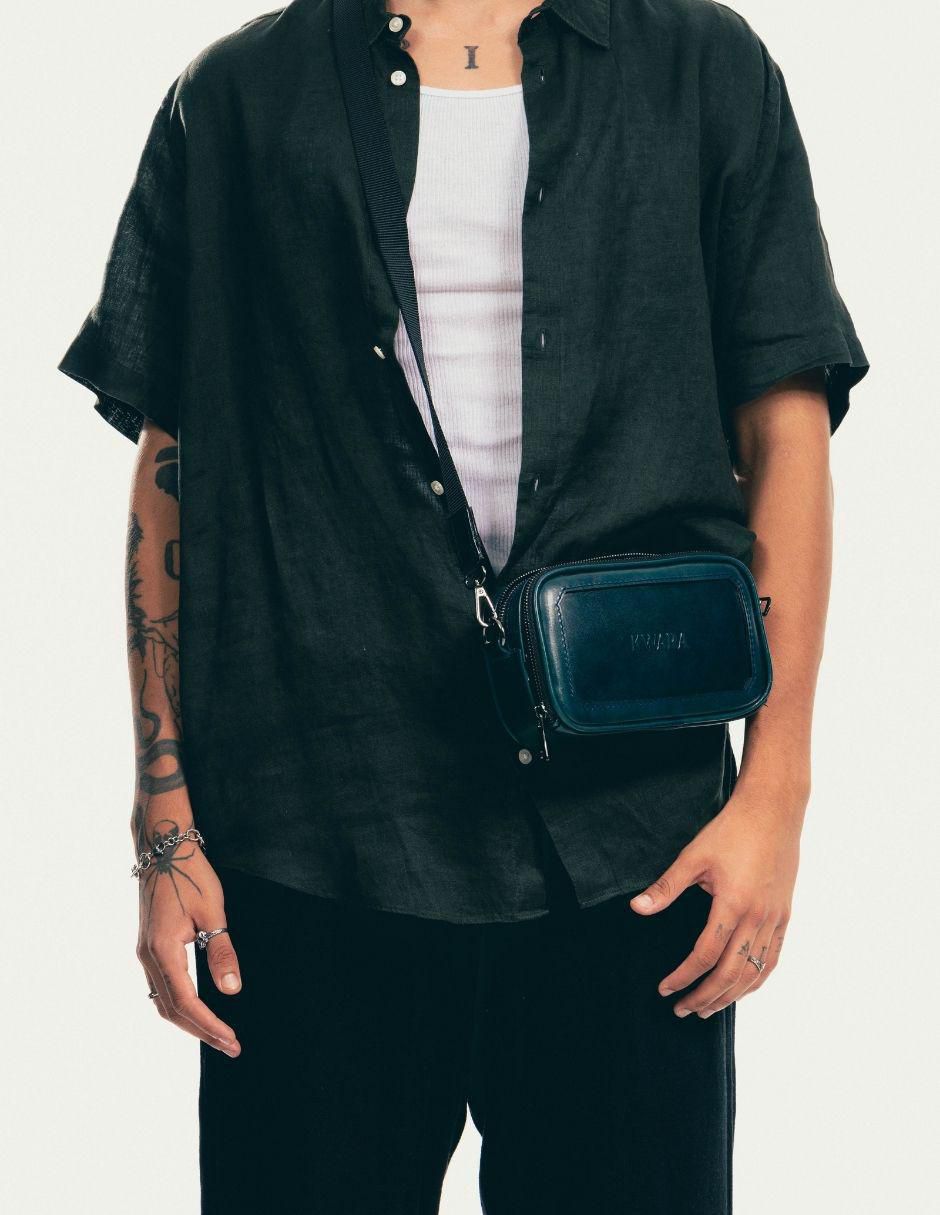 Bolsa bandolera Colección Origen de piel para hombre 6