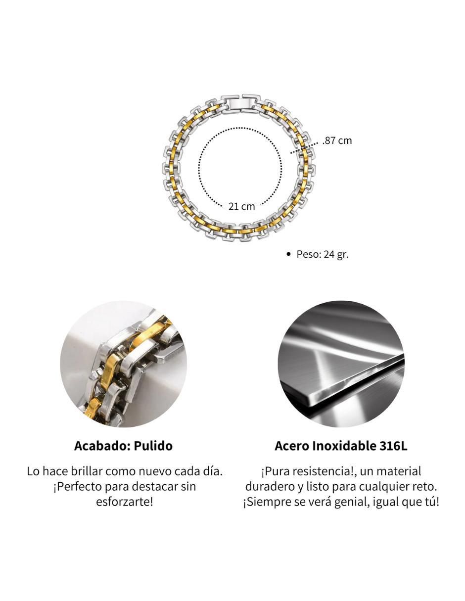 Pulsera Black acabado pulido 5
