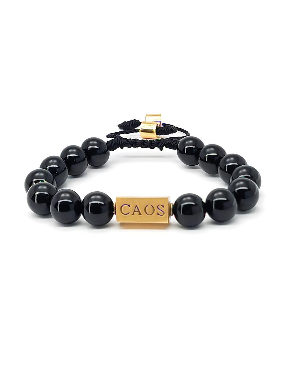 Pulsera con ónix 18 K Baalam acabado chapa de oro Pulsera con ónix 18 K Baalam acabado chapa de oro