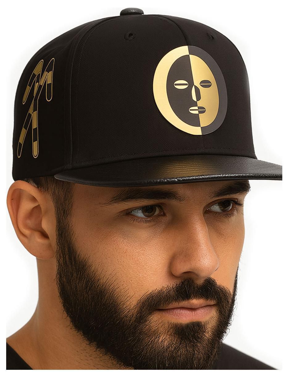 Gorra visera plana snapback casual para hombre