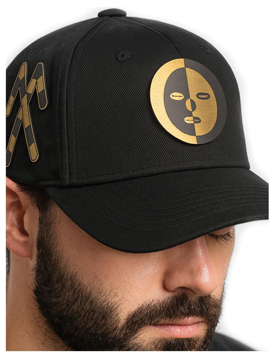 Gorra visera curva correa ajustable casual para hombre