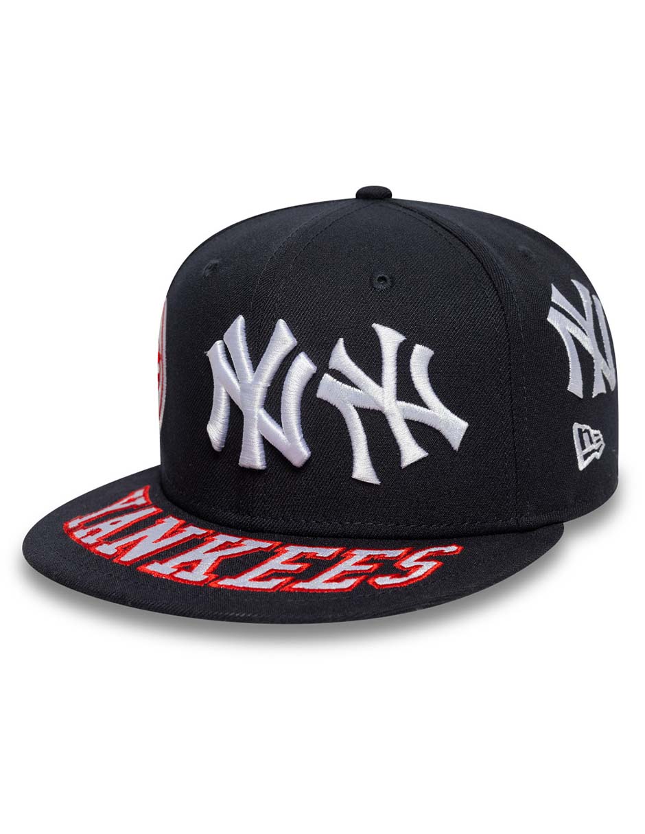 Gorra visera plana cerrada para béisbol Img All Over MLB New York Yankees para adulto