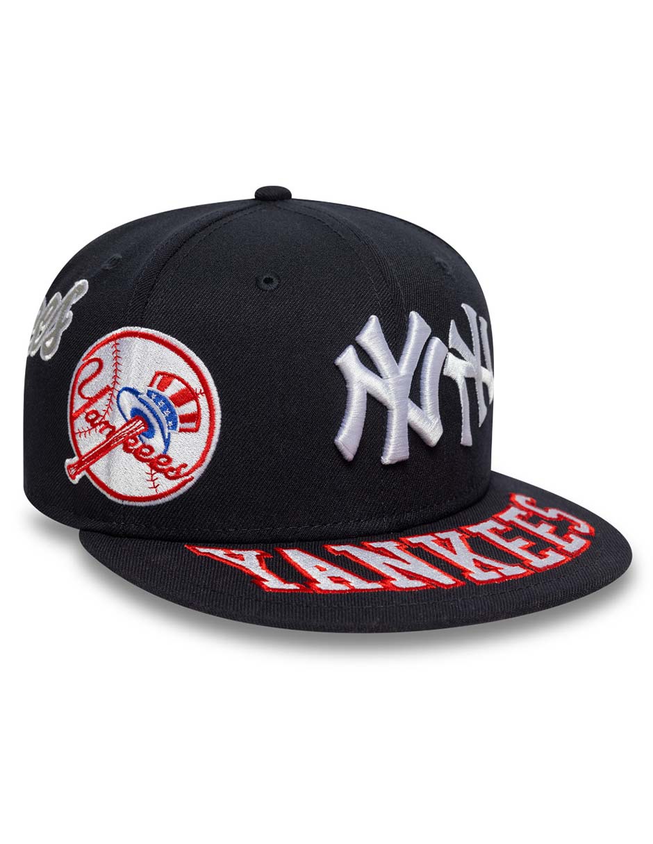 Gorra visera plana cerrada para béisbol Img All Over MLB New York Yankees para adulto 5