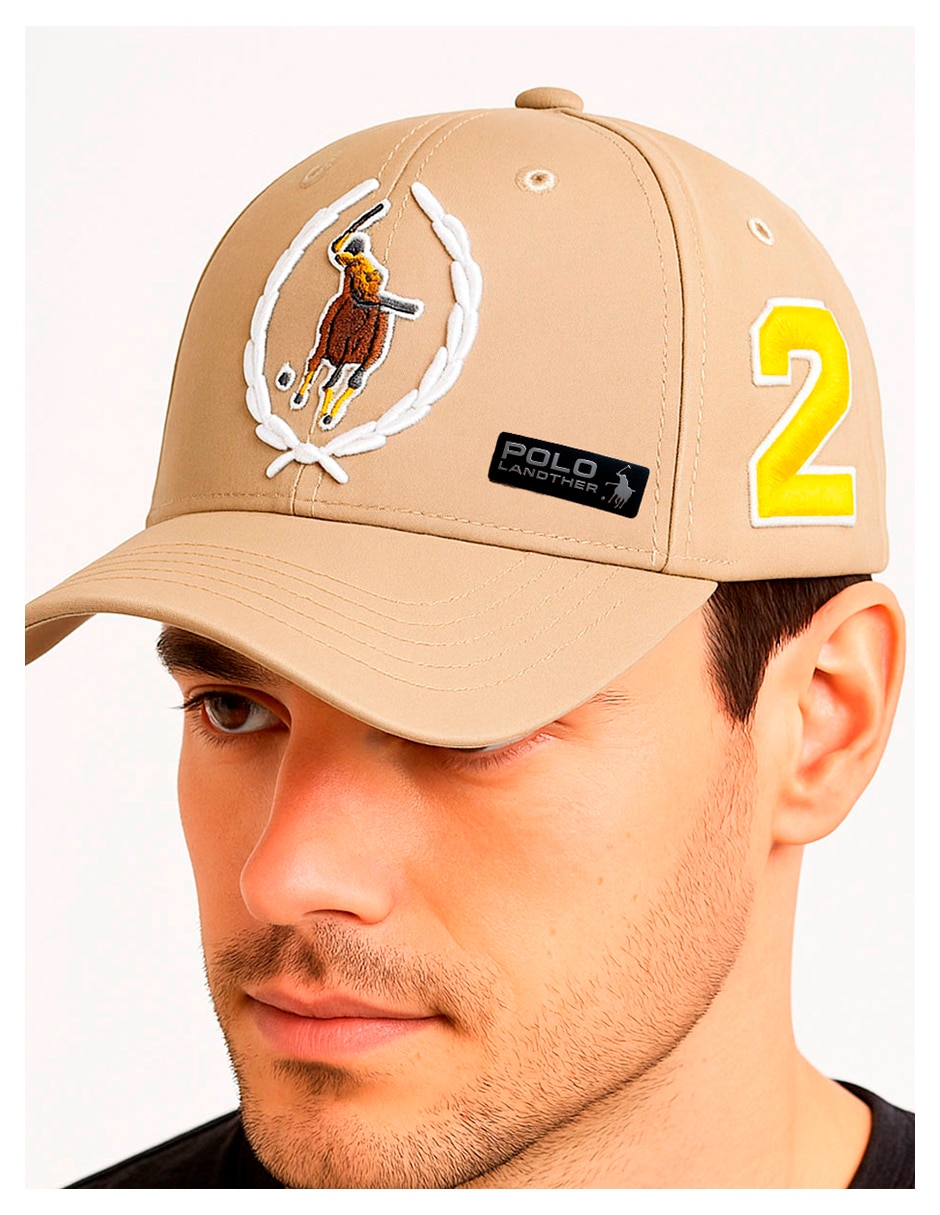 Gorra visera curva velcro casual para hombre