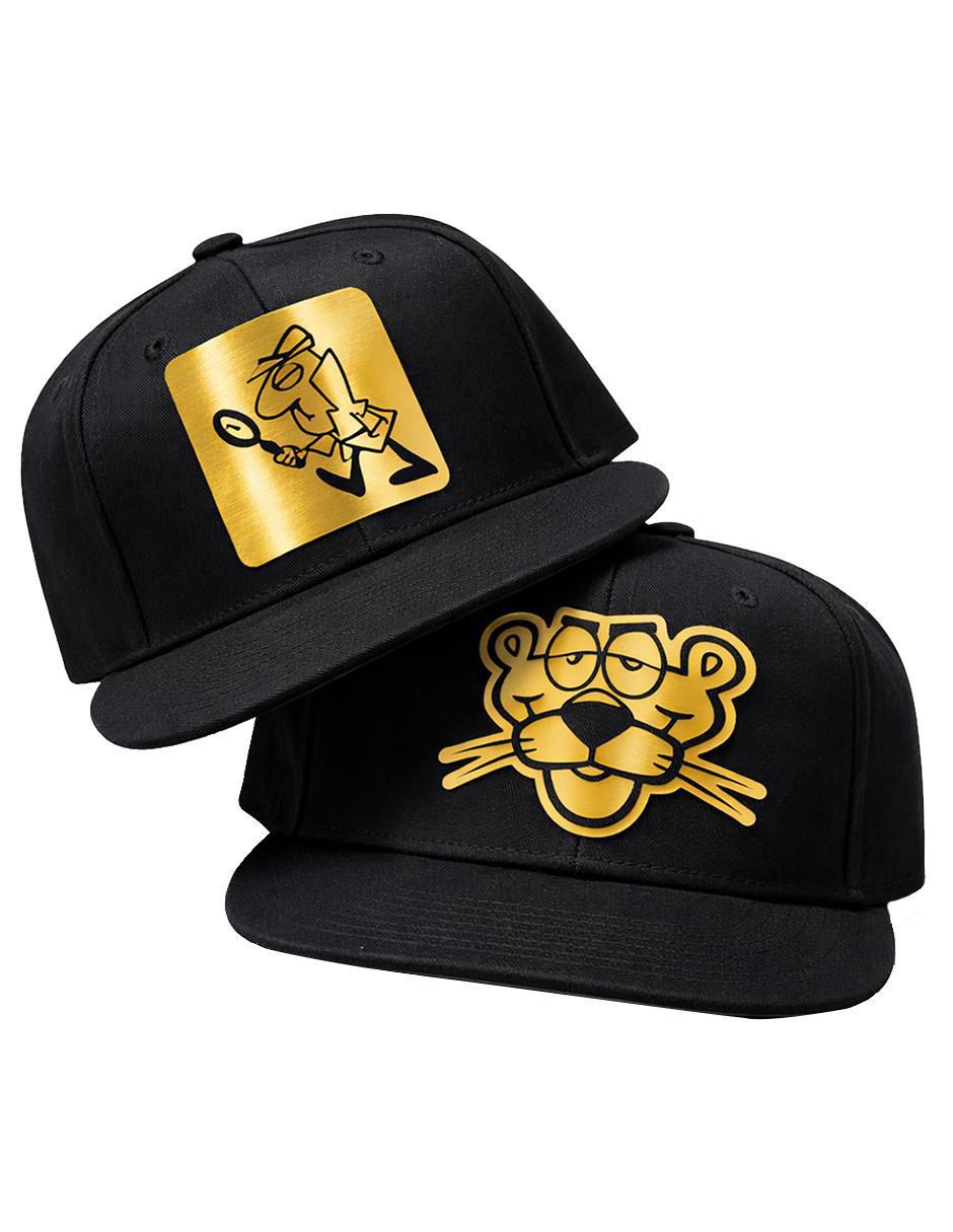 Set gorra visera plana snapback casual Pink Panther para adulto Set gorra visera plana snapback casual Pink Panther para adulto