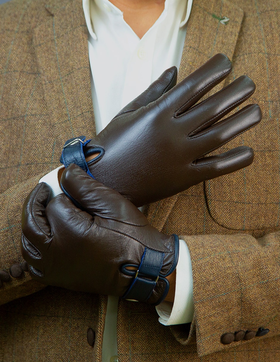 Guantes JBE de piel para hombre