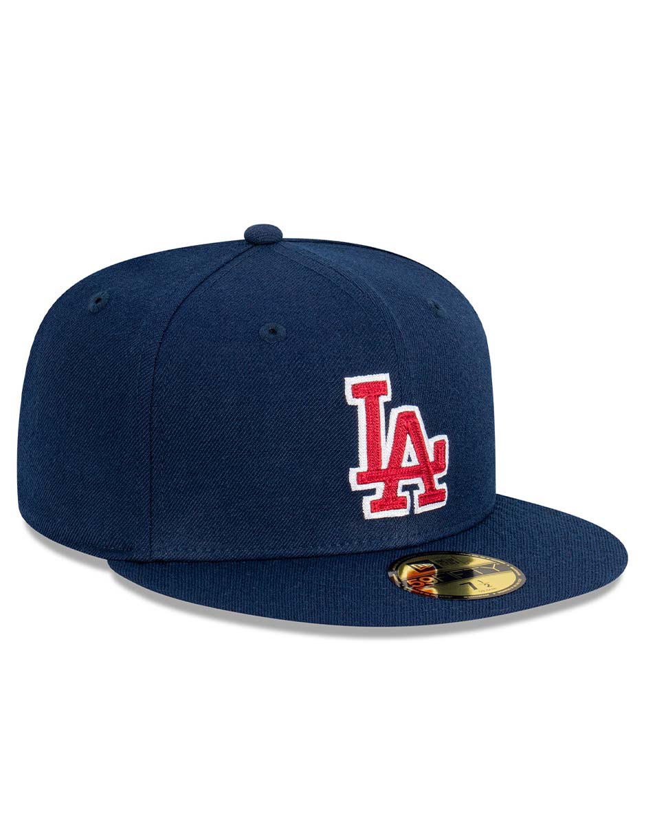 Gorra visera plana cerrada para béisbol Seasonal Chain Stitch Los Angeles Dodgers para hombre 5