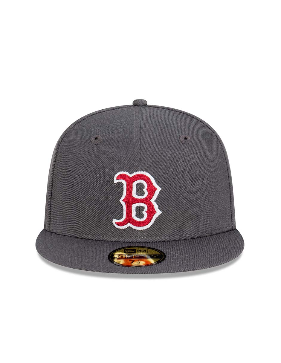 Gorra visera plana cerrada para béisbol Seasonal Chain Stitch Boston Red Sox para hombre 4