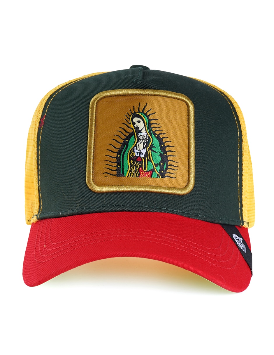 Gorra visera curva broche casual Virgen de Guadalupe para adulto