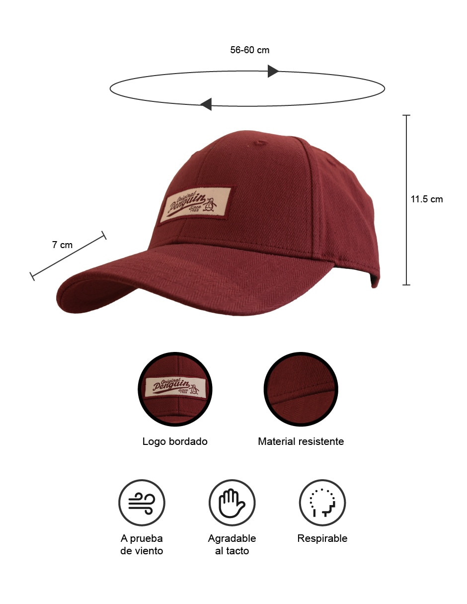 Gorra visera curva correa ajustable casual para hombre 2