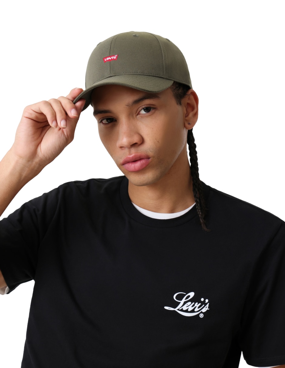 Gorra visera curva correa ajustable casual para hombre