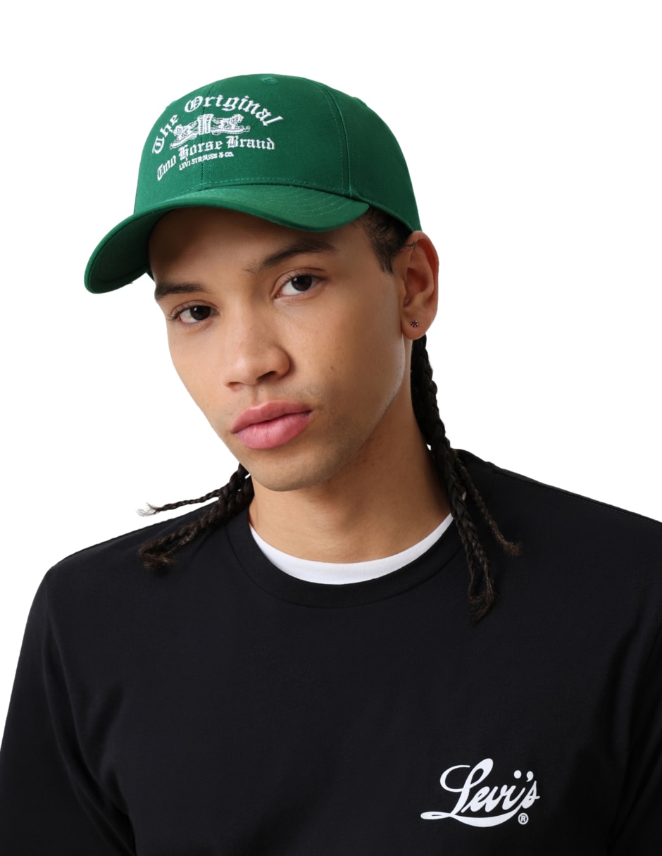 Gorra visera curva correa ajustable casual para hombre 4