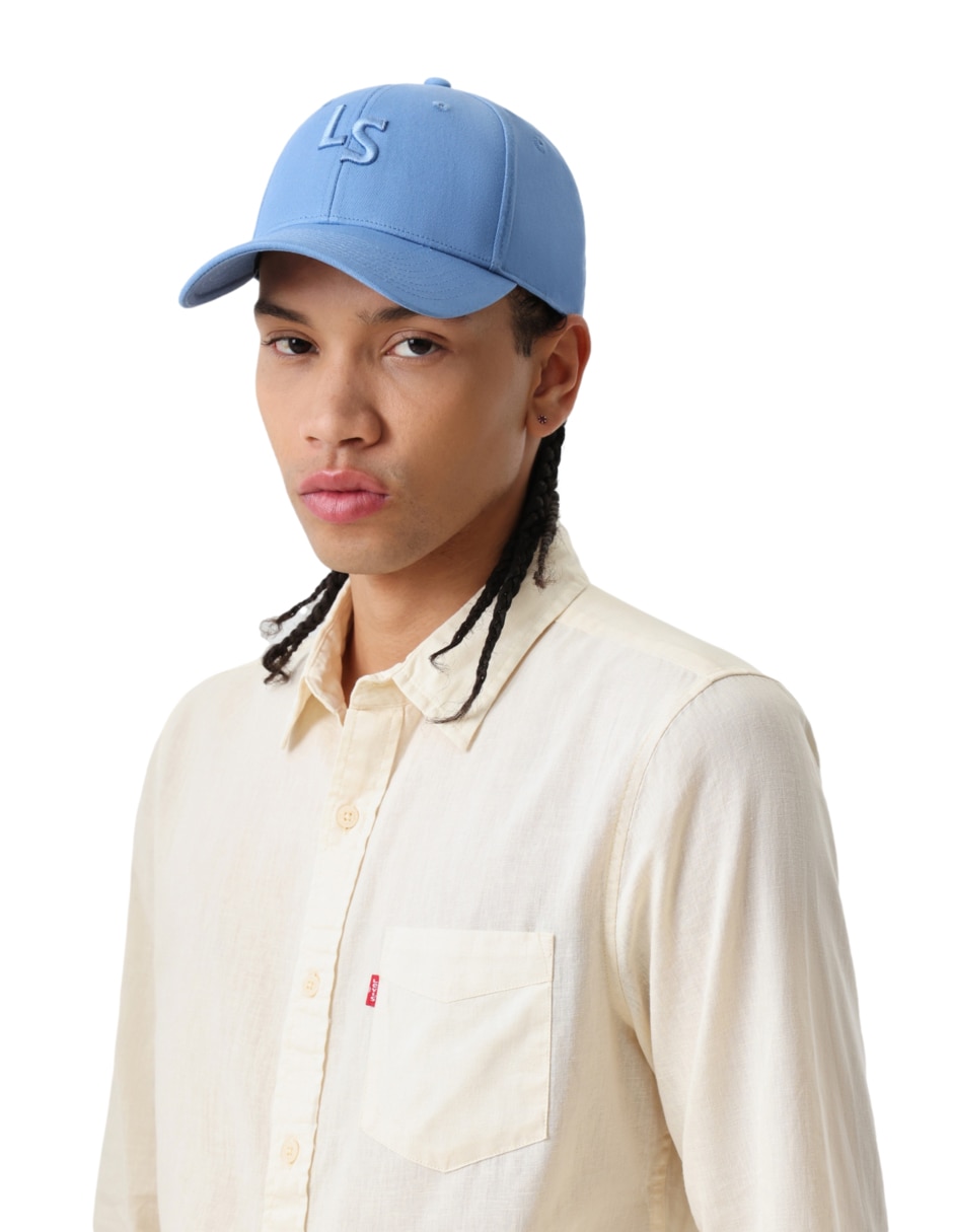 Gorra visera curva correa ajustable casual para hombre