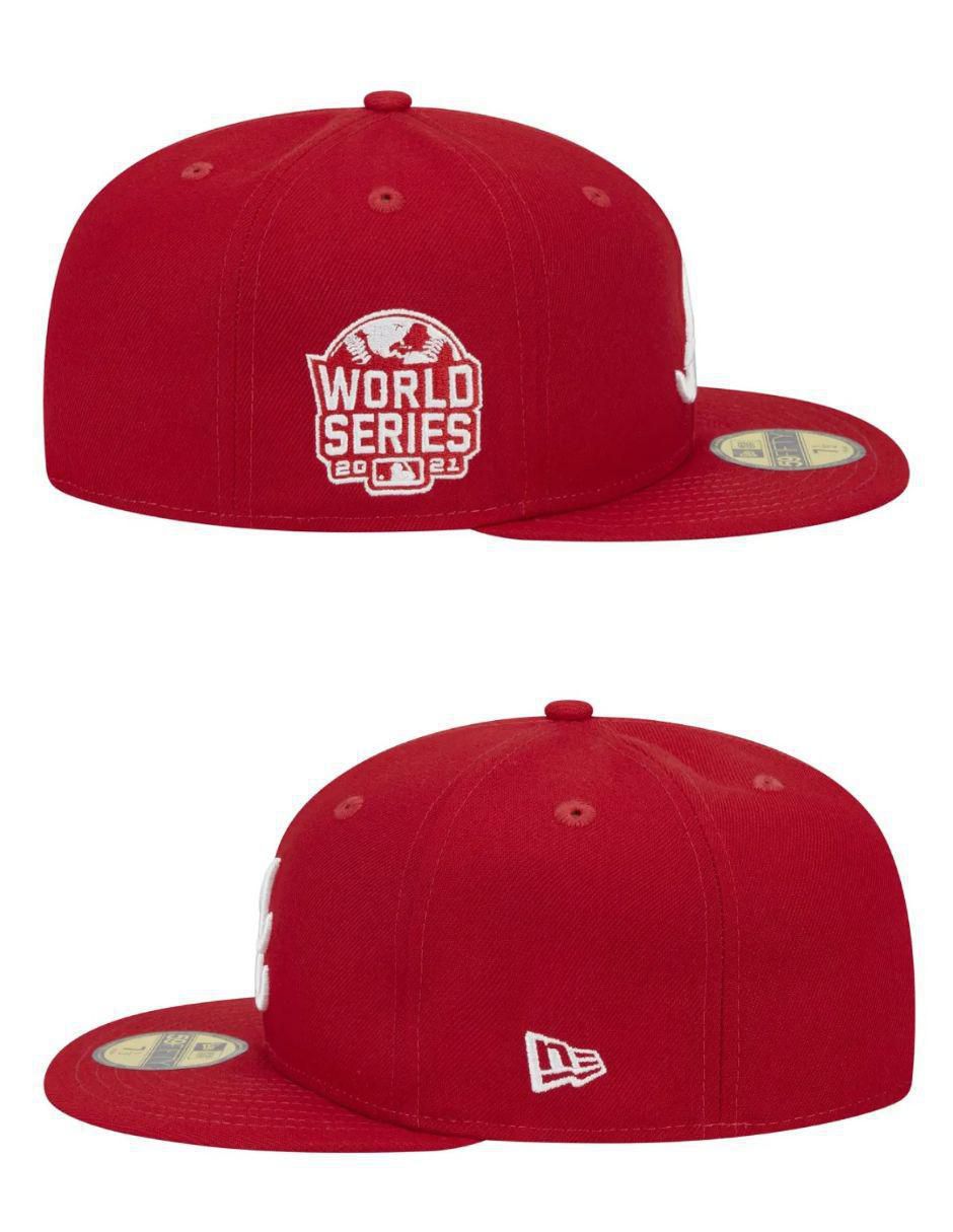 Gorra visera plana cerrada para béisbol Atlanta Braves para adulto