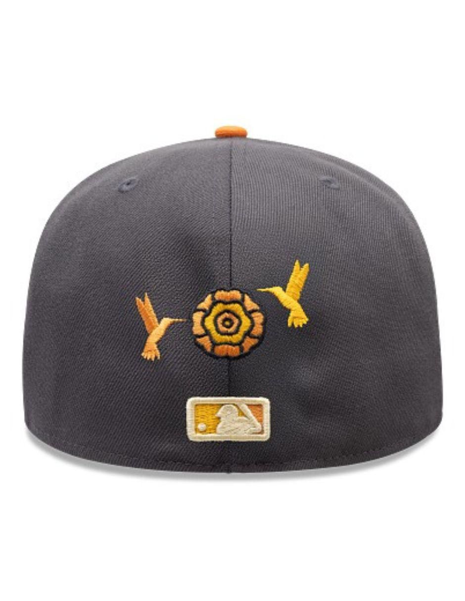Gorra visera plana cerrada para béisbol Dia De Muertos New York Yankees para adulto 2