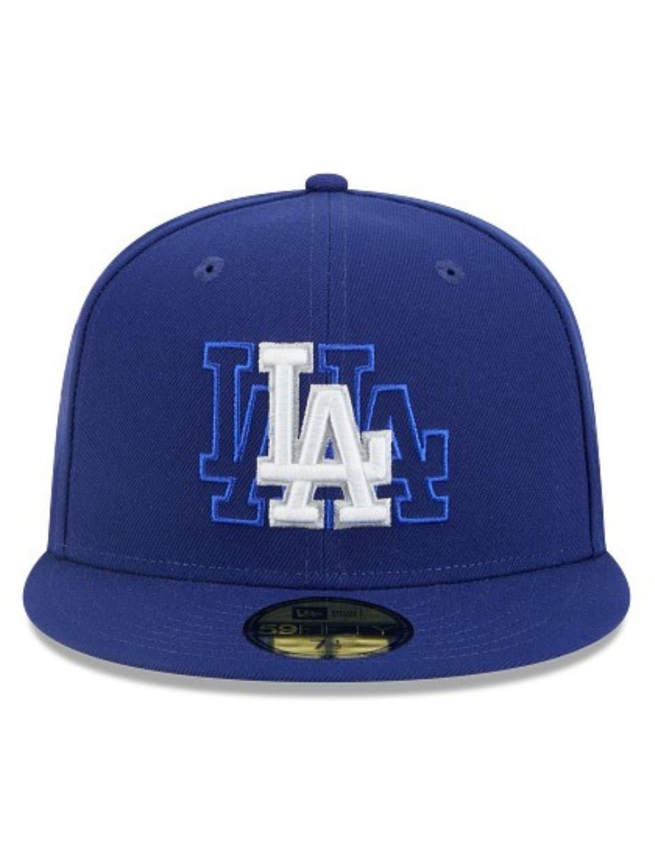 Gorra visera plana cerrada para béisbol Los Angeles Dodgers para adulto