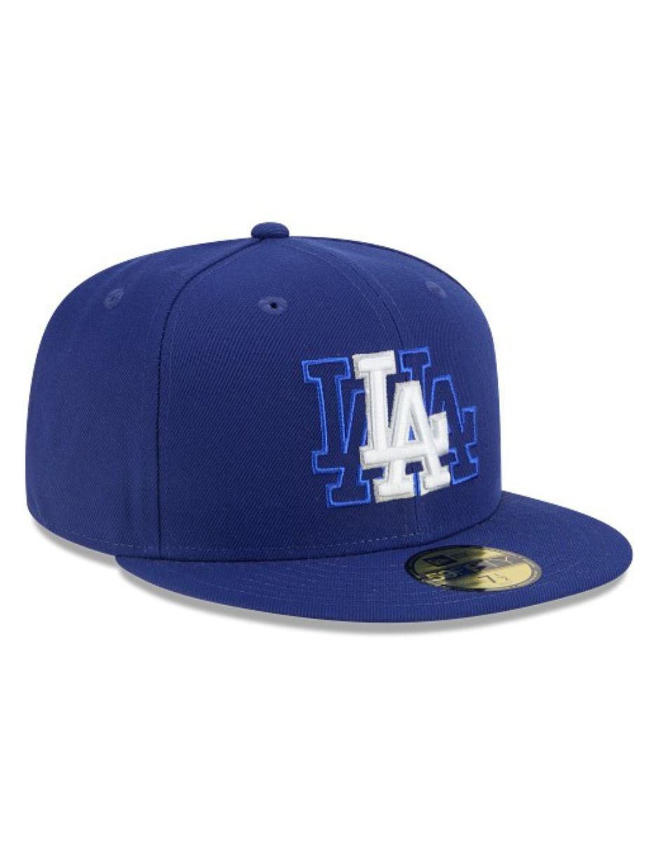 Gorra visera plana cerrada para béisbol Los Angeles Dodgers para adulto