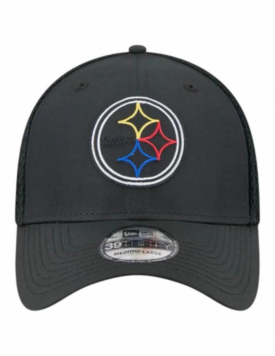 Gorra visera curva cerrada para fútbol americano 3930 Outline Pittsburgh Steelers para adulto