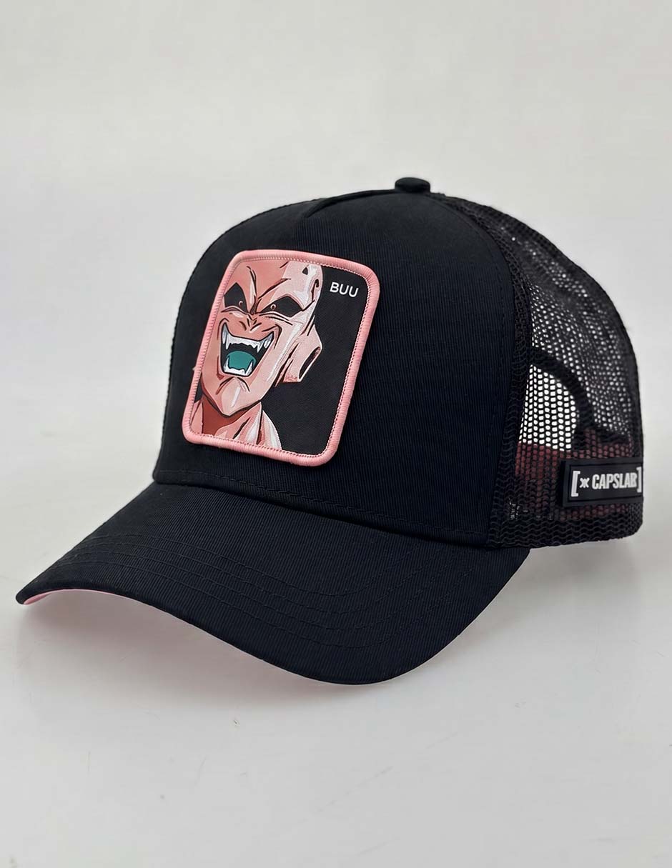 Gorra visera curva snapback casual dragon ball majin buu para hombre 2