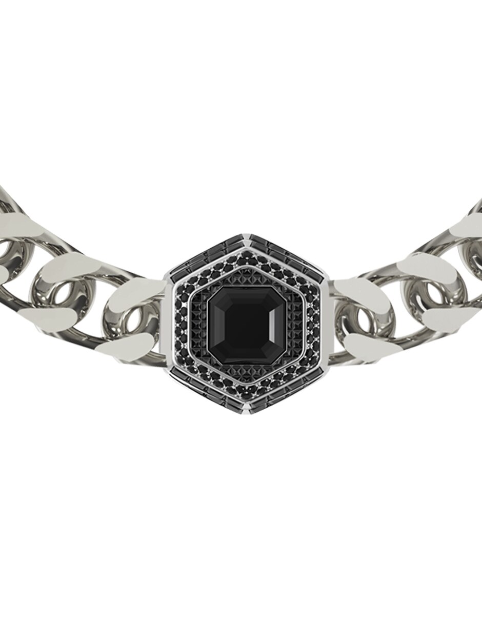 Brazalete con cristal acabado pulido 2