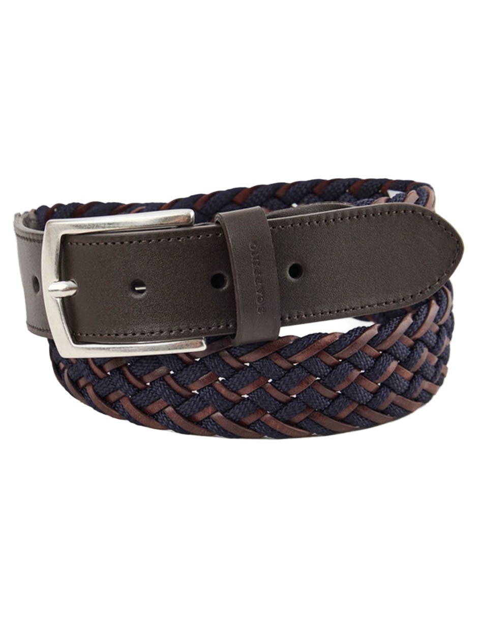 Cinturón de piel para hombre