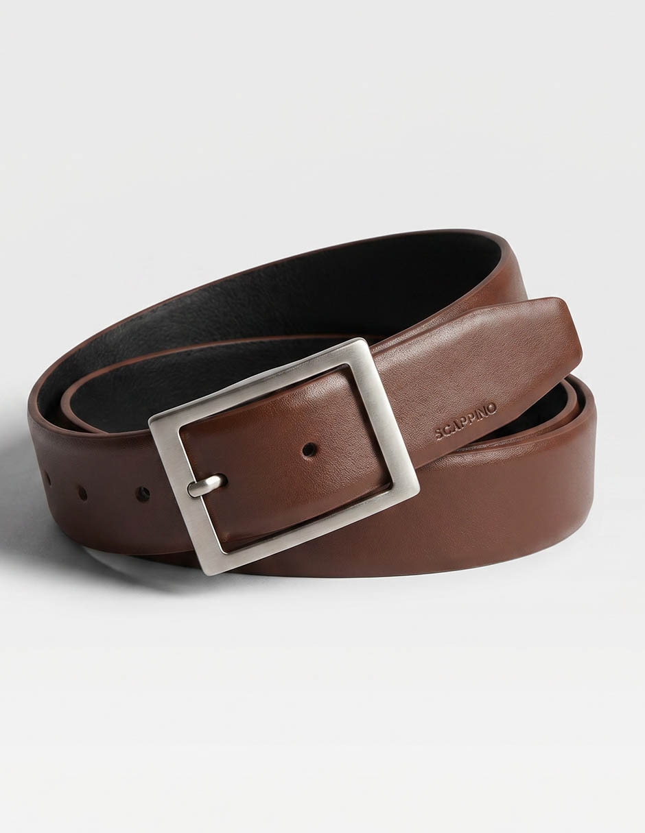 Cinturón de piel para hombre