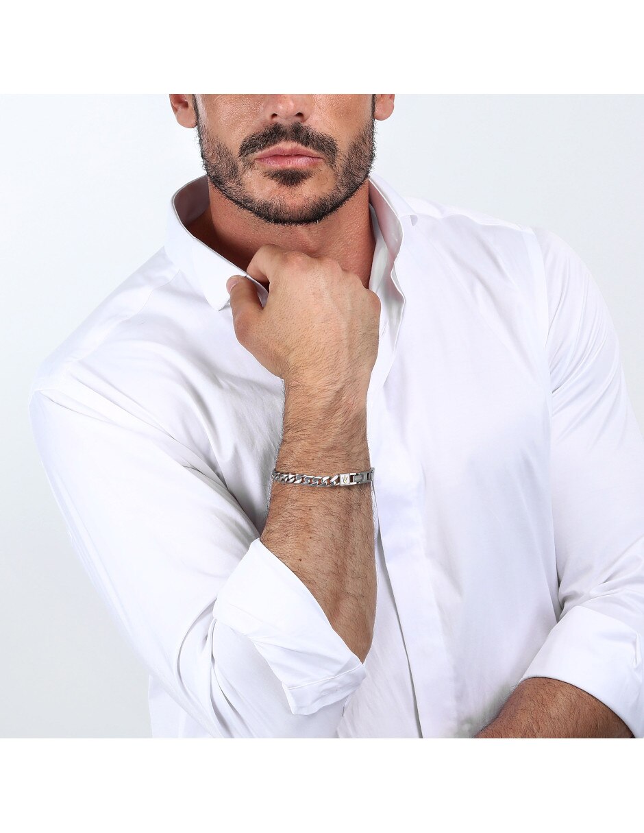 Pulsera Maserati Iconic acabado brillante