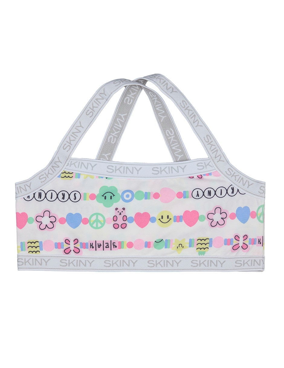 Set top skiny de algodón para niña