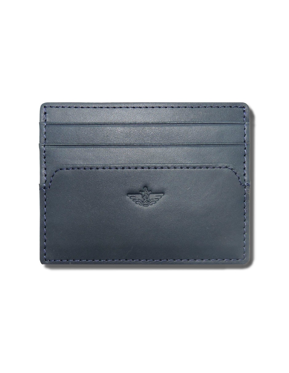 Tarjetero de piel para hombre
