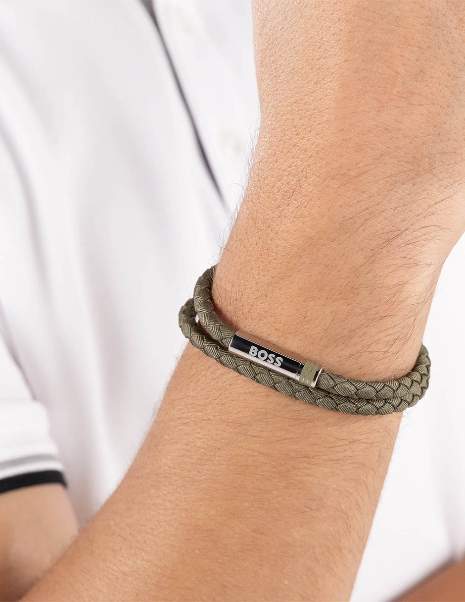 Pulsera Hugo Boss Ares acabado mate