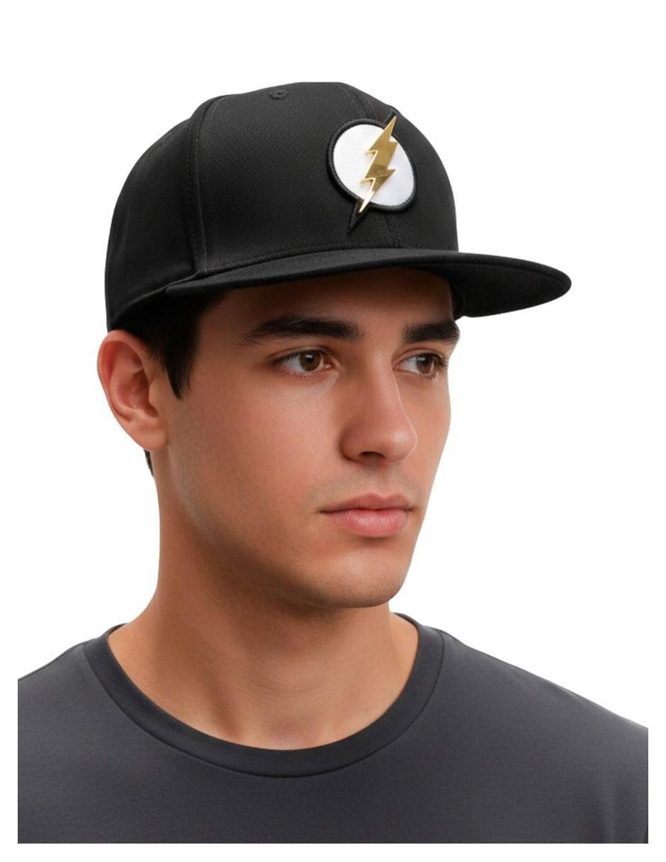 Gorra visera plana snapback casual Dc Flash para hombre 6