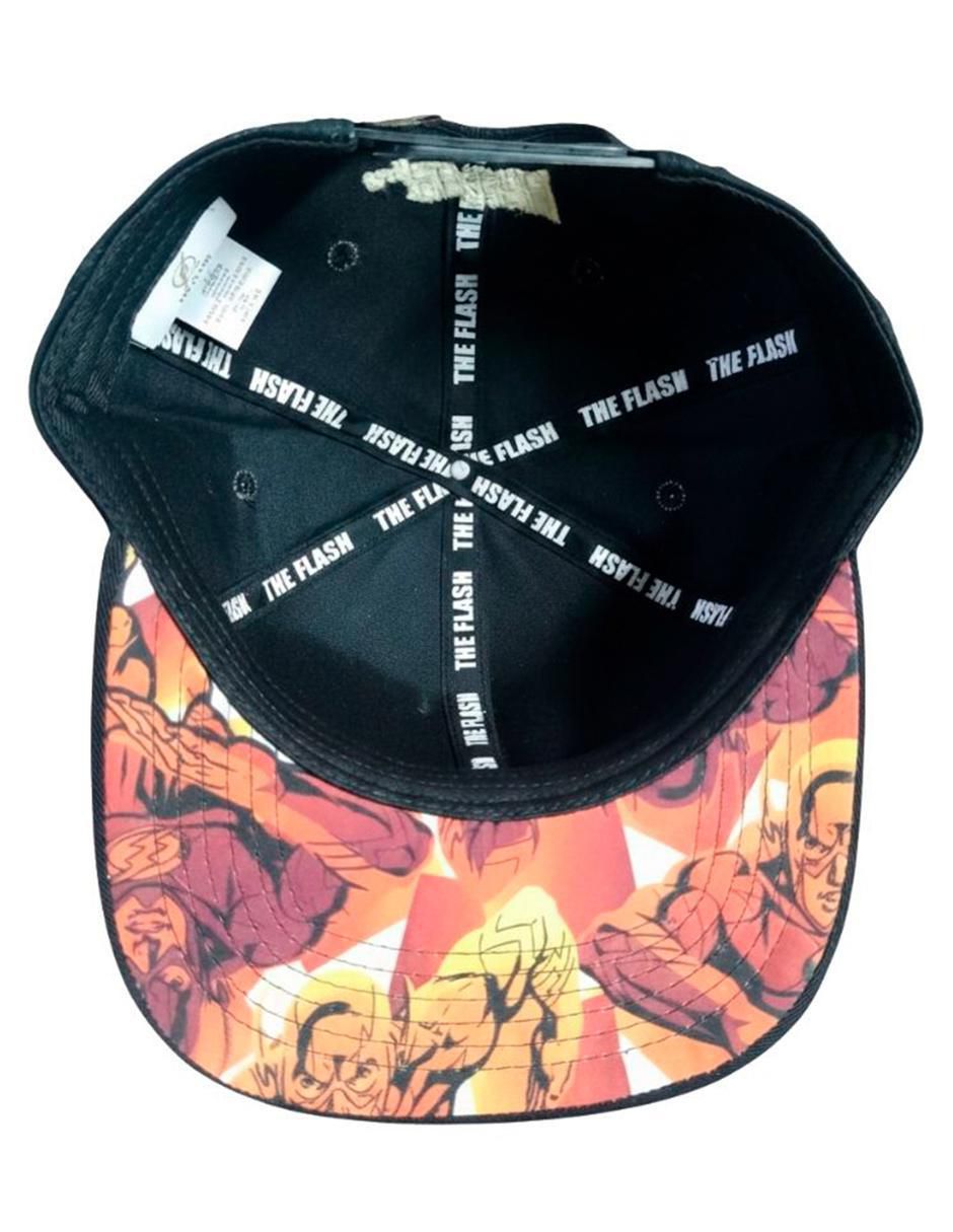 Gorra visera plana snapback casual Dc Flash para hombre 5