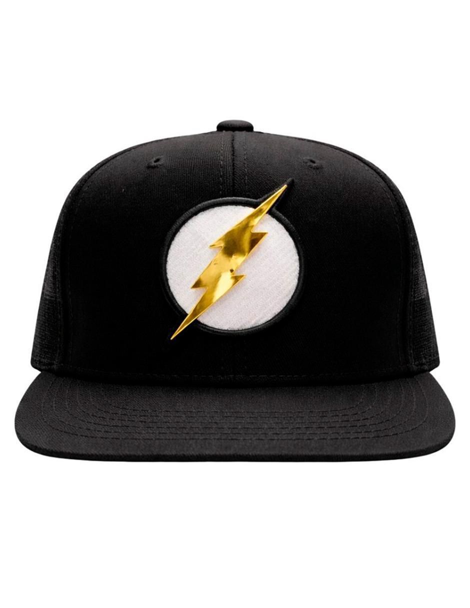 Gorra visera plana snapback casual Dc Flash para hombre