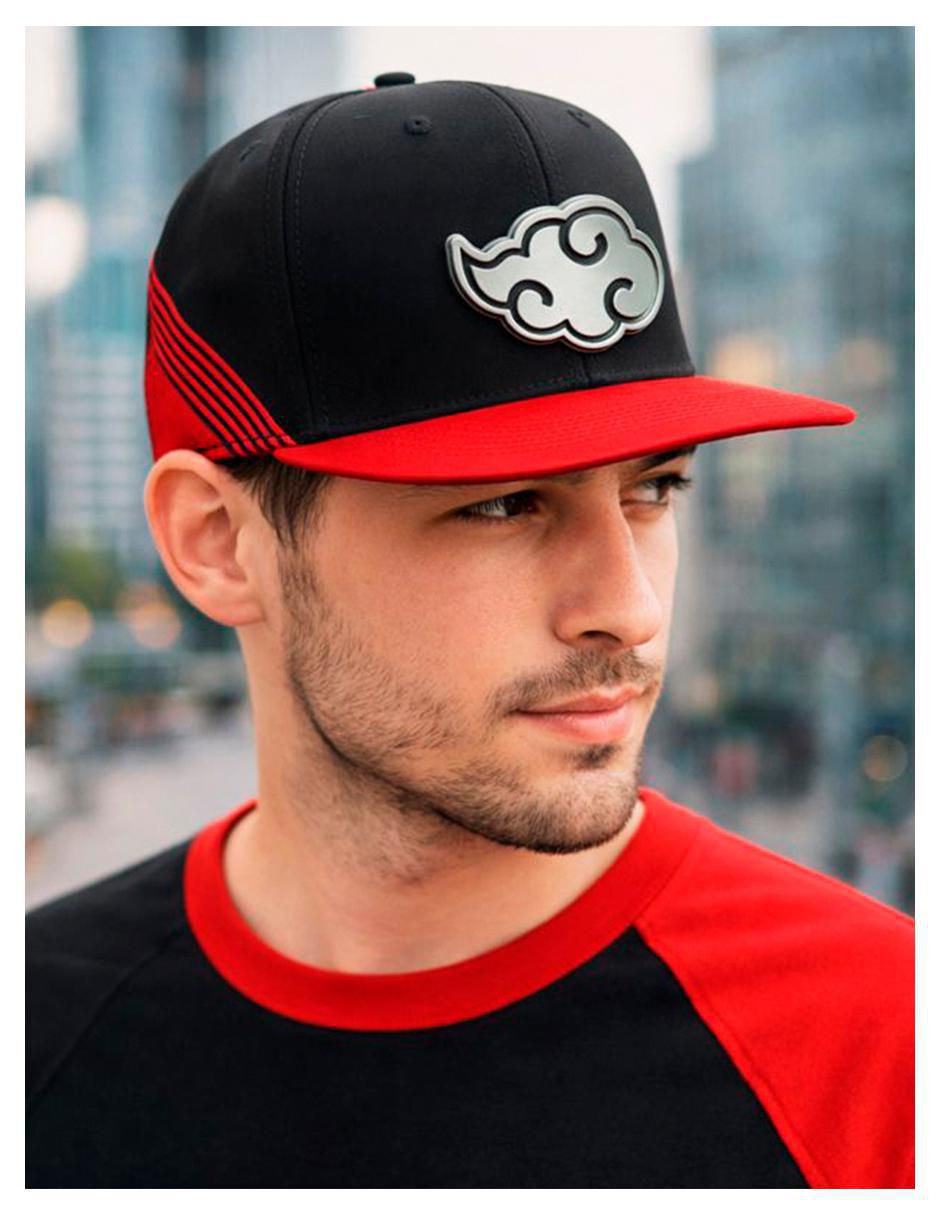 Gorra visera plana snapback casual Naruto Shippuden Akatsuki Cloud Naruto para hombre 6