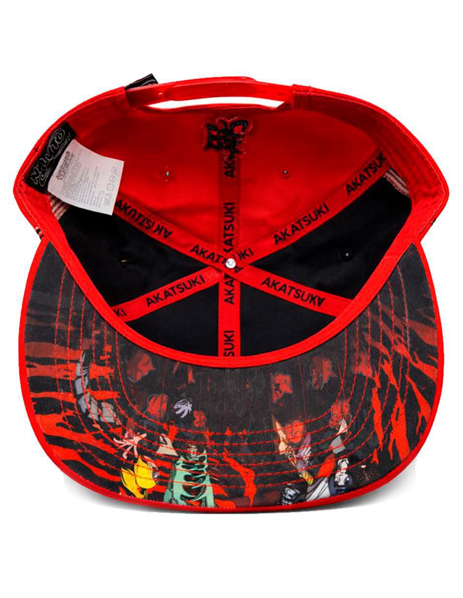 Gorra visera plana snapback casual Naruto Shippuden Akatsuki Cloud Naruto para hombre 4