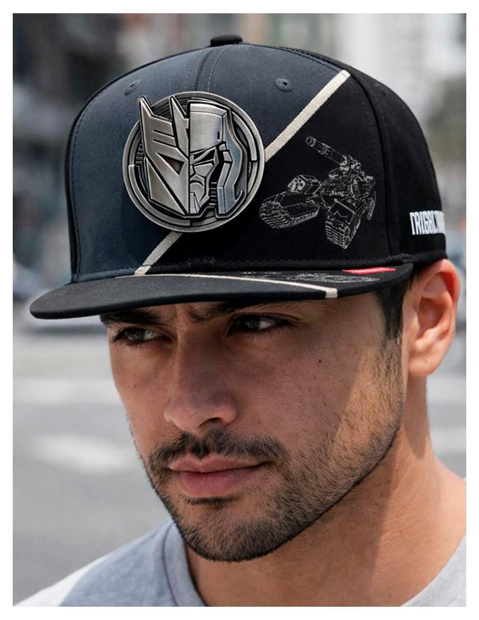 Gorra visera plana snapback casual Megatron para hombre