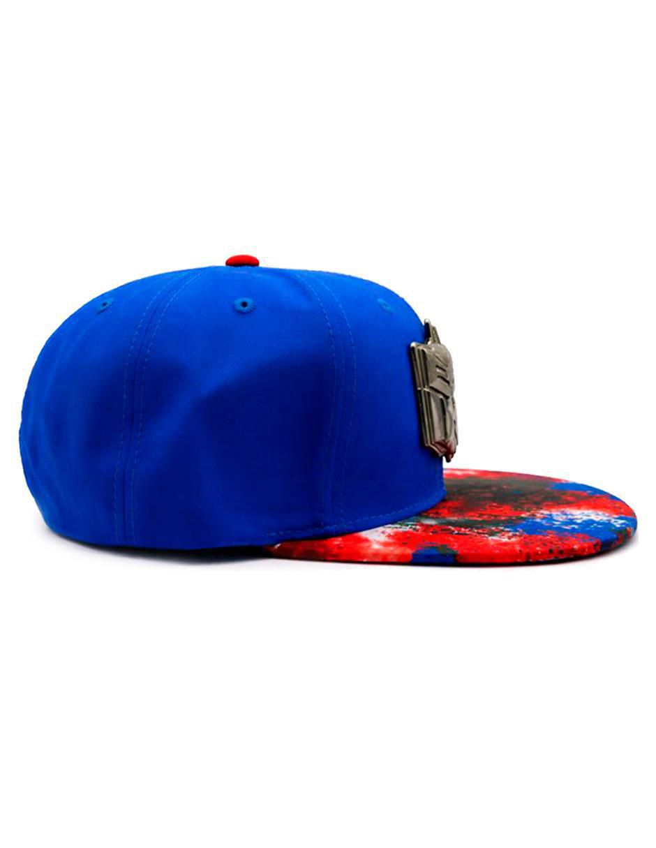 Gorra visera plana snapback casual Optimus Prime para hombre