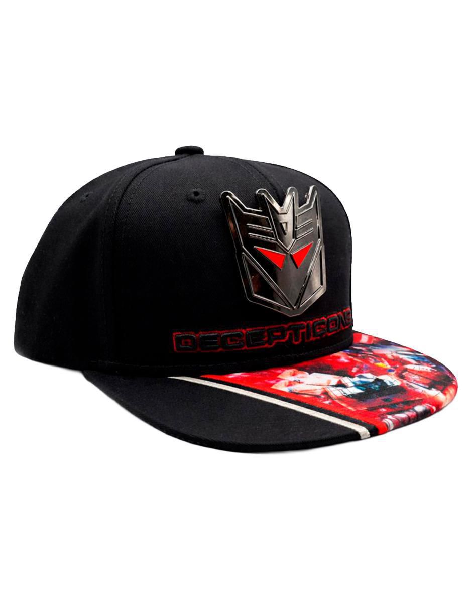 Gorra visera plana snapback casual Decepticon Iron Transformers para hombre